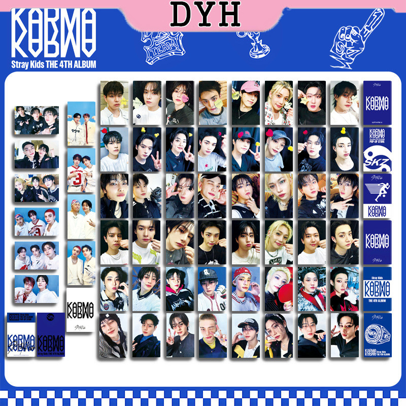 8 Pçs/set KPOP Stray Kids LOMO Cartão KARMA Photocard Coleção
