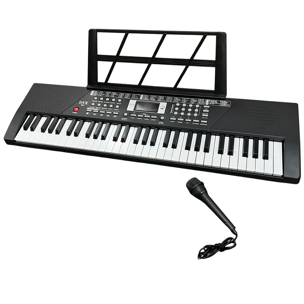 Teclado Musical Iniciante DVX600 c/ tela LCD bivolt 61 teclas 5