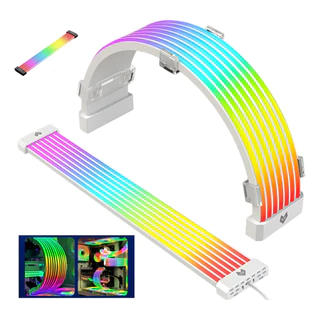Cabo Extensor Sleeved Lightglow Argb P/gpu 3 X 8p 108leds