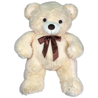 Urso De Pelúcia Grande Com Laço Teddy 70cm Presente Crianças