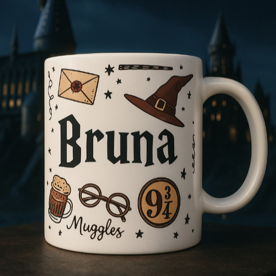 Lançamento Caneca Harry Potter Personalizada com Nome