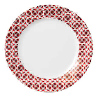 Prato Raso em Porcelana Fernanda 1 peça - Hauskraft em Oferta na Shopee