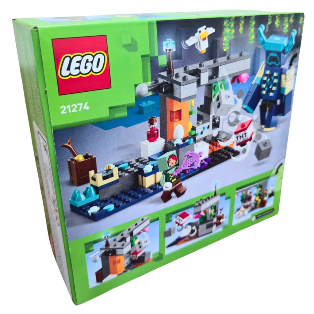Lego Minecraft O Encontro com o Guarda 21274 | Shopee Brasil