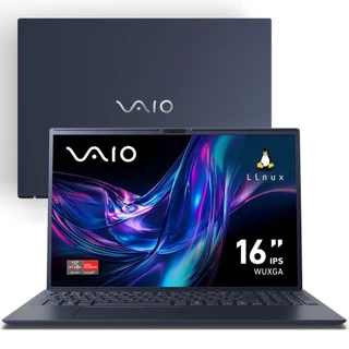 Notebook VAIO FE16 AMD® Ryzen 7-5825U Linux 8GB RAM 512GB SSD 16" IPS WUXGA Antirreflexo - Cinza Grafite em Oferta na Shopee