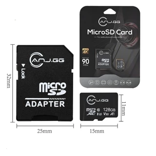 Adaptador micro sd + cartao micro sd 128GB  suporte UHS-I velocidade 90MB/s suporte 4k marisa em Oferta na Shopee