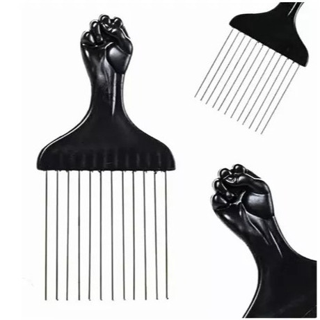 Pente Afro Garfo Com Dentes De Metal | Shopee Brasil