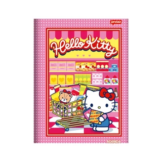Agenda infantil Permanente Brochura Escolar Hello Kitty 192p em Oferta na Shopee