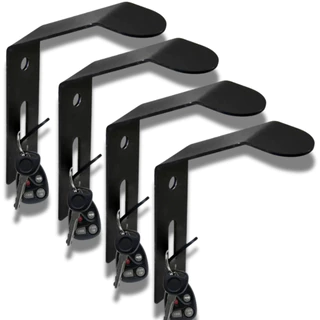 Suporte de Capacete Ergonômico – Kit 4 Unidades para Fixação em Parede