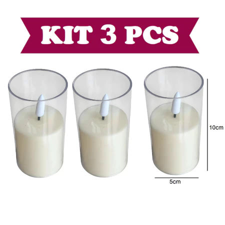 Vela led eletrônica amarela linda decorativa com baterias/festa/casamento/decoração