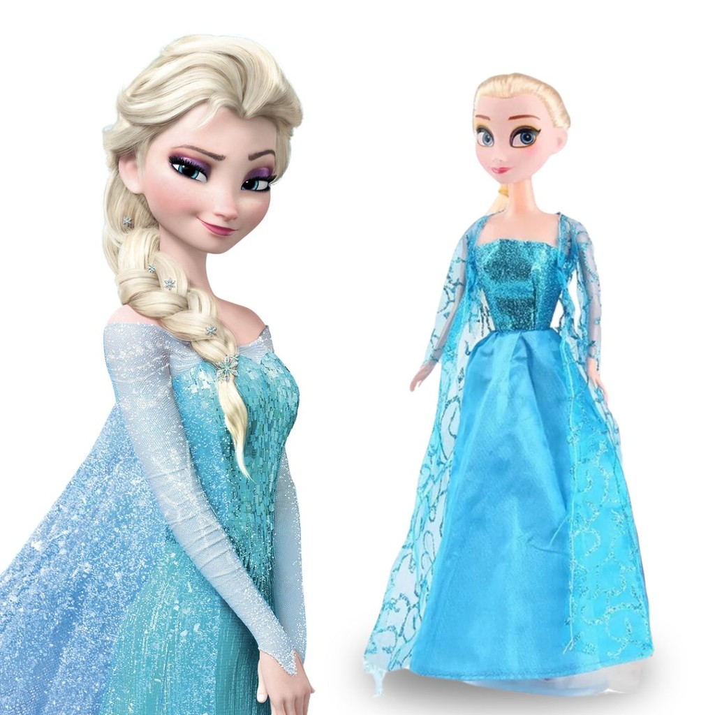 Boneca De Brinquedo Elsa Frozen Rainha de Gelo Elsa 30cm Dia das ...