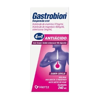 GASTROBION ANTIACIDO SUSPENSÃO 4EM1 240ML KLEY HERTZ em Oferta na Shopee