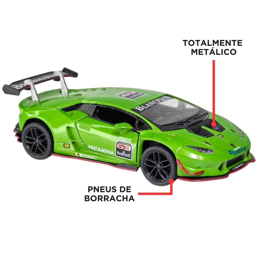 Miniatura Lamborghini Huracan LP 620-2 Super Trofeo 1/36 | Shopee