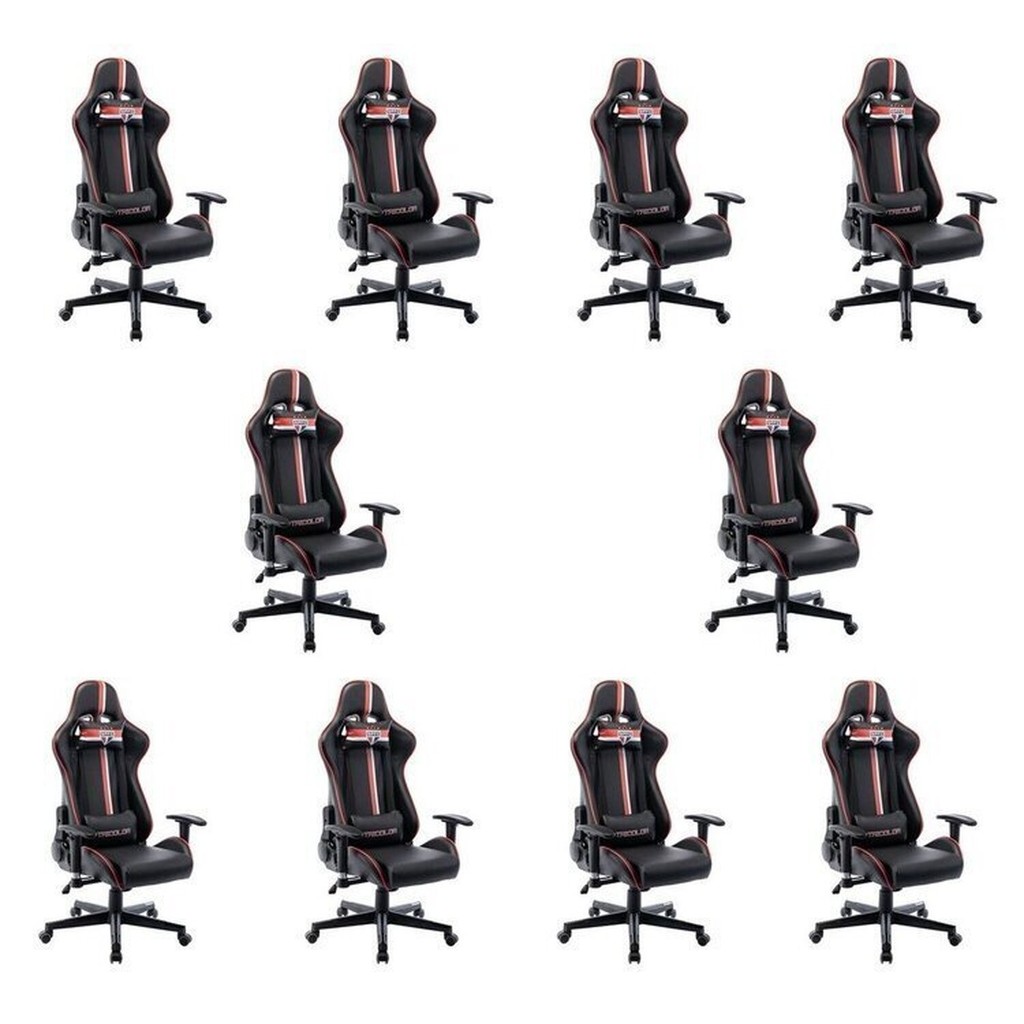 Kit 10 Cadeiras Gamer São Paulo Spfc 3318 10 | Shopee Brasil