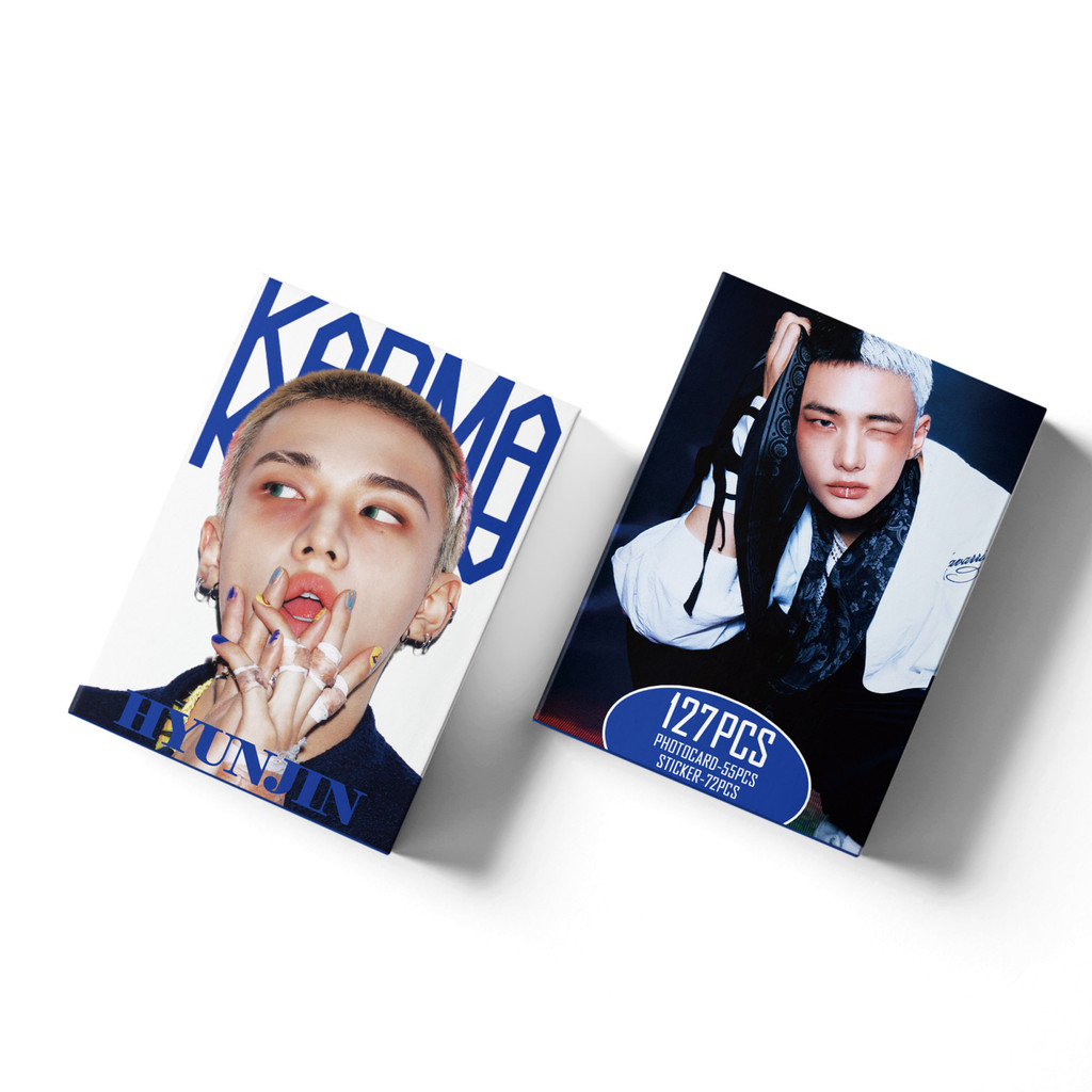 127pcs/box Stray Kids Solo HyunJin Photocards KARMA KPOP LOMO Card