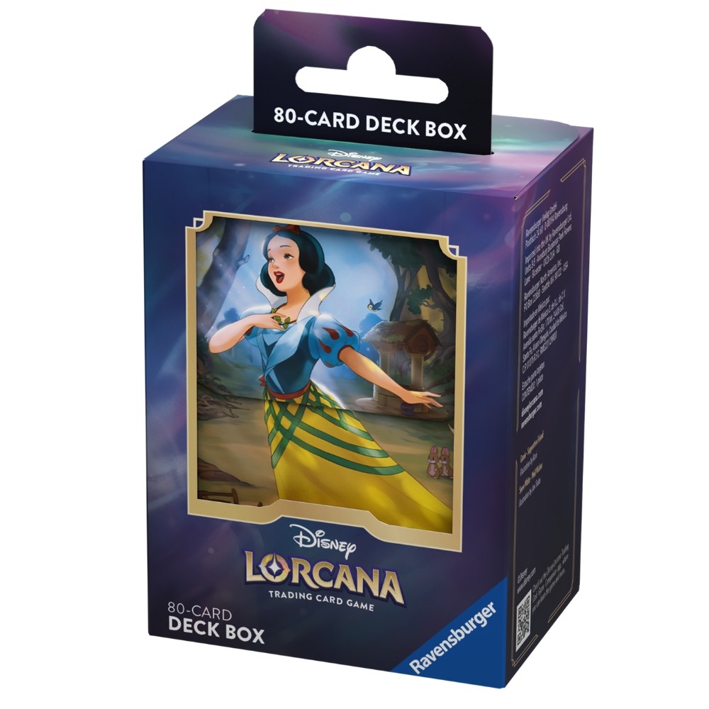 DECK BOX SNOW WHITE BRANCA DE NEVE DISNEY LORCANA SET4 80 CARDS TCG ...