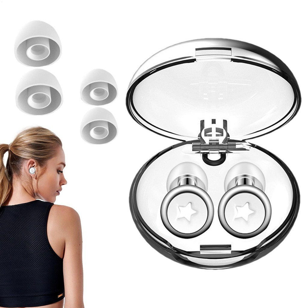 Noise Cancelling Earbuds For Sleeping Reusable Earplugs With Storage ...