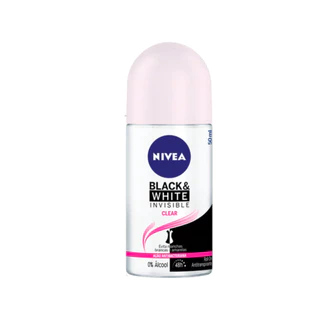 Desodorante Antitranspirante Roll-On Nivea Invisible Black  White Clear Feminino Com 50Ml - em Oferta na Shopee