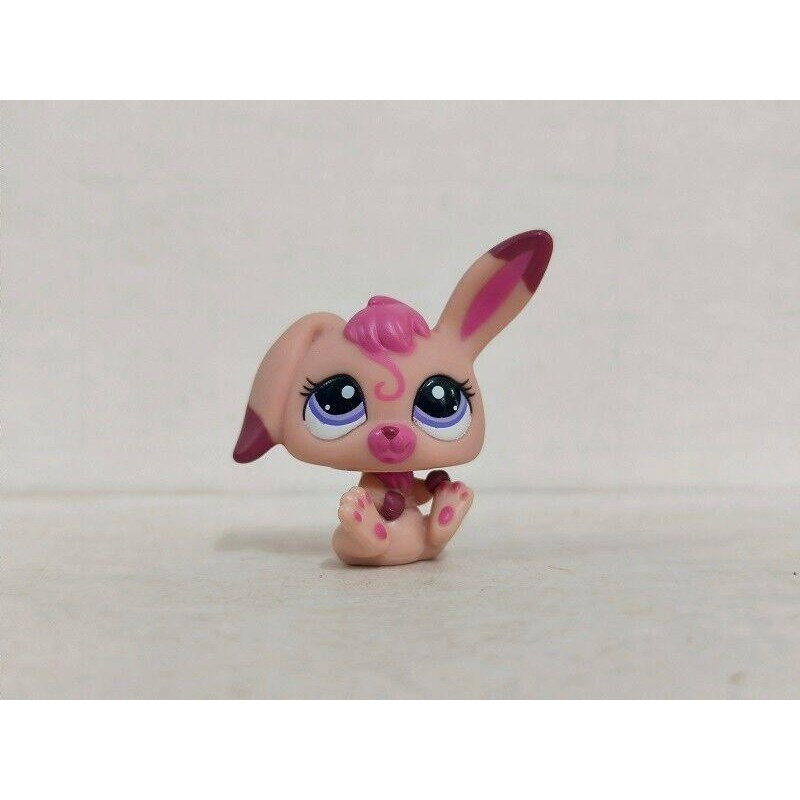 Figura Littlest Pet Shop Coelho Laranja Olhos Roxos # 7074 Novo ...