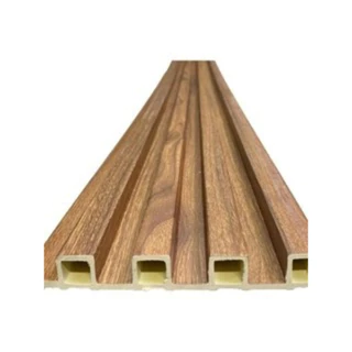 Painéis Ripados PVC 18mm Freijó 92,8x17,5cm - Revestimento Decorativo Parede Sala Quarto Cozinha