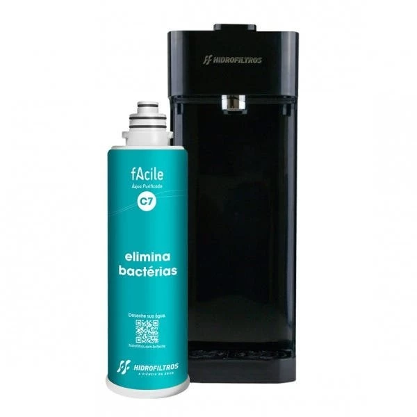 Purificador Hidrofiltros Facile C7 Preto 916 2514 C2 7896811128261