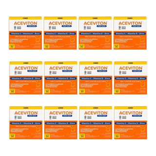 Kit 12 unidades Aceviton Tripla Ação c/ 30 cpr Efervescente em Oferta na Shopee