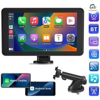 Android Auto 7 Polegadas Portátil Android Carplay Rádio Carro FHD IPS Tela De Toque Espelho Link Bluetooth FM em Oferta na Shopee