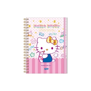 Planner Agenda Espiral 160 Páginas Hello Kitty Oficial 2026 em Oferta na Shopee