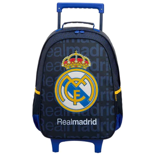 Mochila De Rodinhas Escolar Infantil Real Madrid Merengues em Oferta na Shopee