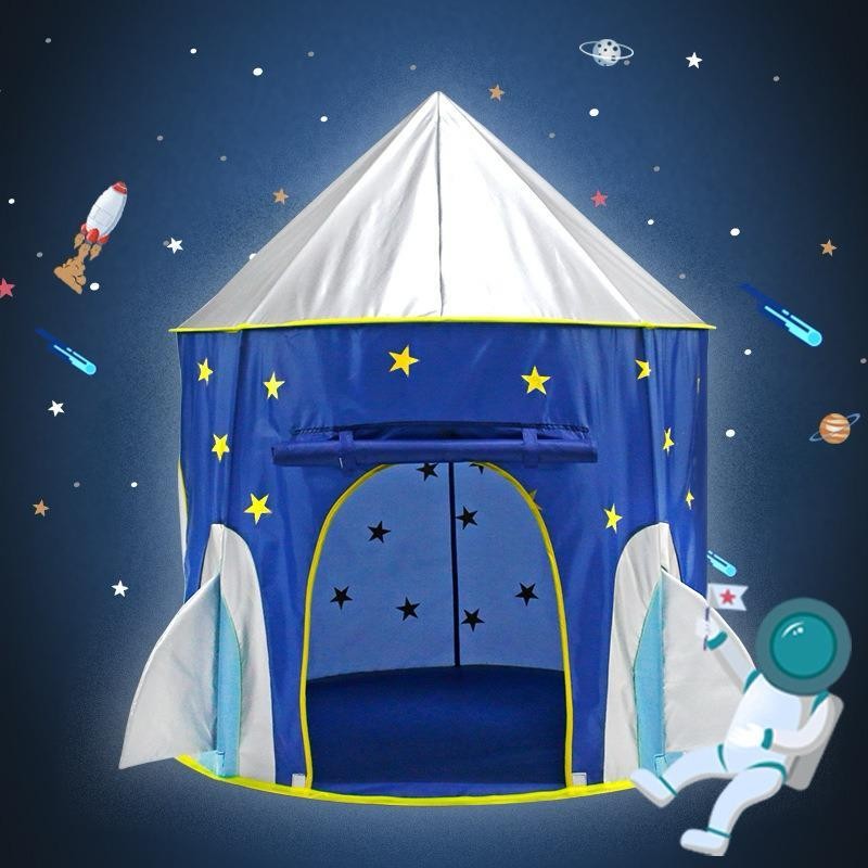 Barraca Infantil castelinho Foguete Azul / Rosa Cabana Toca Tenda Casinha