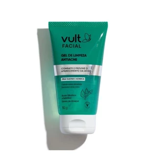 Gel de Limpeza Facial Antiacne Vult 150g em Oferta na Shopee