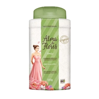 Talco Perfumado Alma de Flores 100g em Oferta na Shopee