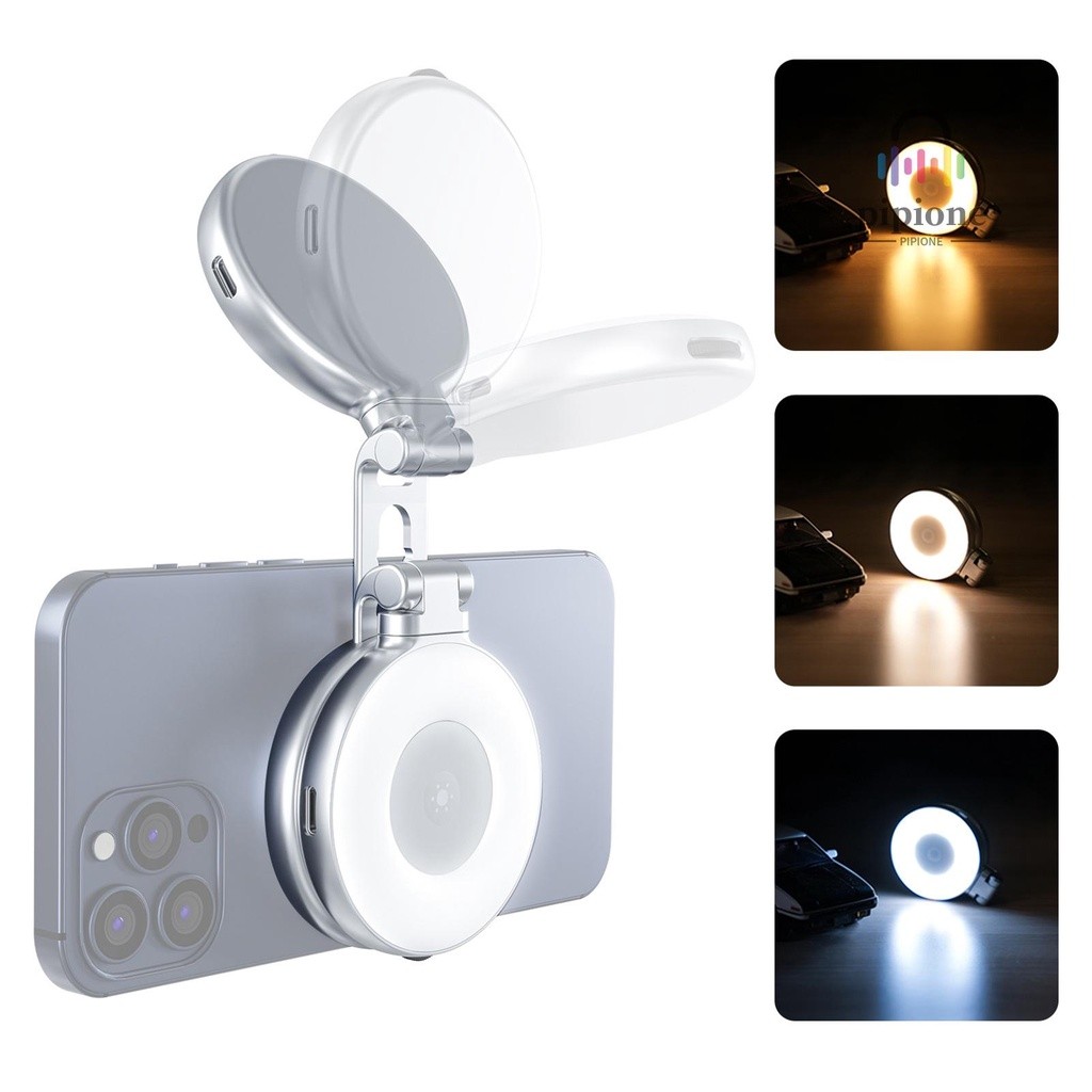 Luz Magnética Para Selfie , De Preenchimento LED Dobrável Telefone ...
