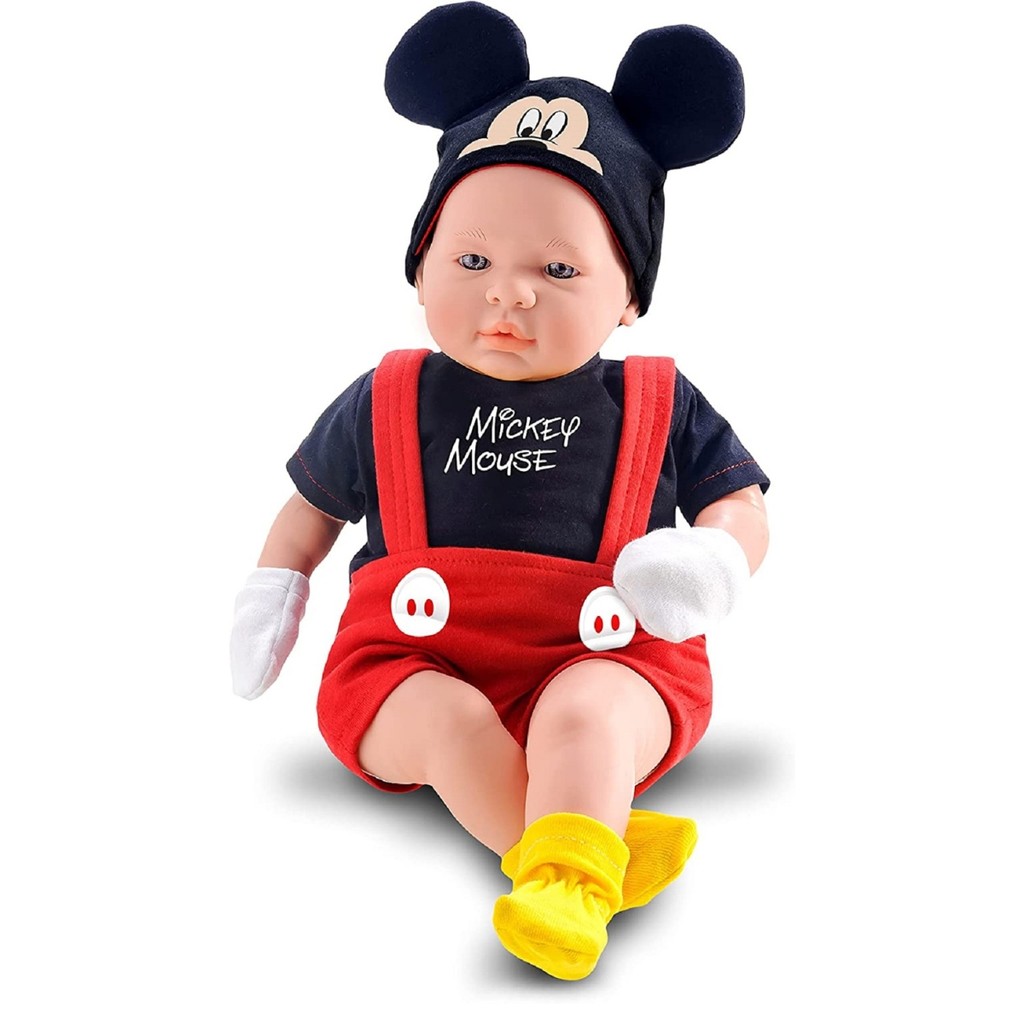 Boneco Classic Dolls Recém Nascido Mickey Mouse 5161 - Roma | Shopee Brasil