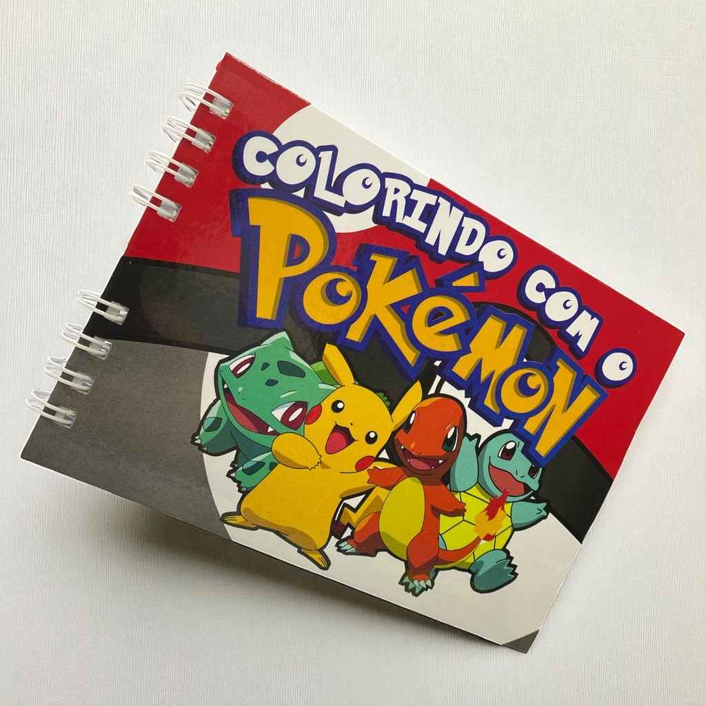 Livro De Colorir Pokémon 50 Folhas 180g Capa Dura Entrega Rápida ...