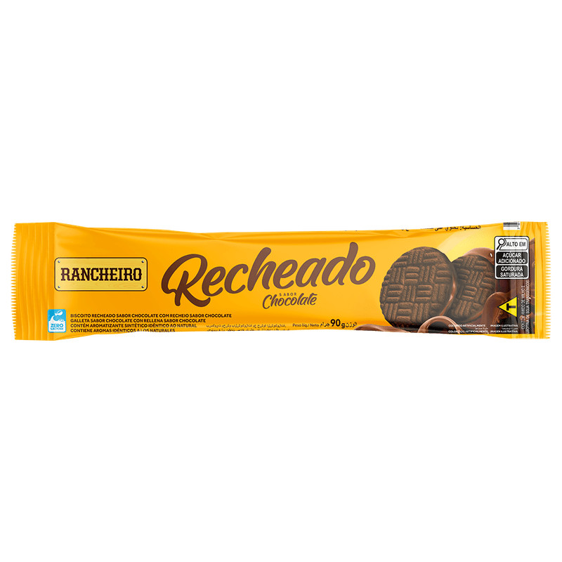 Kit 3 Biscoito Bolacha Recheada Vegana - Rancheiro - 90g | Shopee Brasil