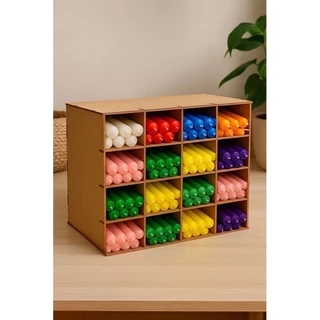 Porta-Velas MDF Cru para Umbanda e Candomblé Corte a Laser - Escolha sua cor