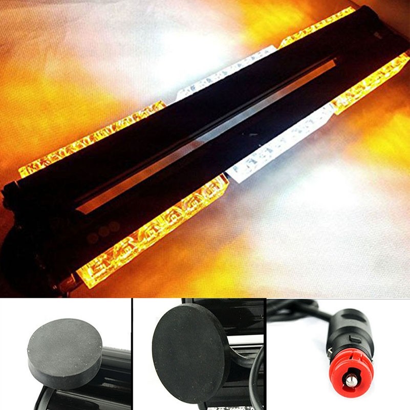 Lado Duplo 108W LED Aviso Strobe Car Hazard Light Bar Beacon LAMP ...