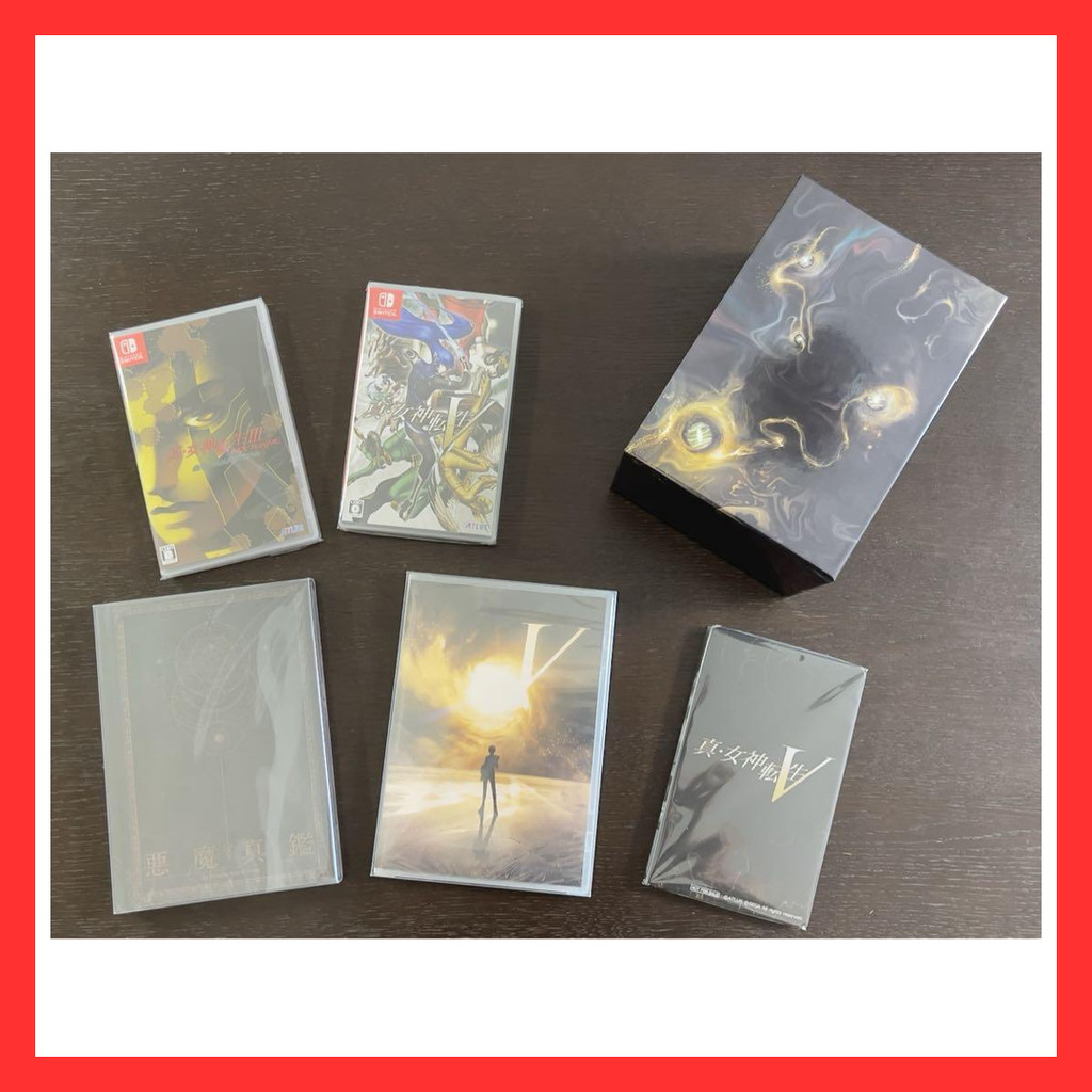 Novo [E Não Utilizado , Extremamente Lindo] Shin Megami Tensei V Limited Edition III HD Bônus Incluído