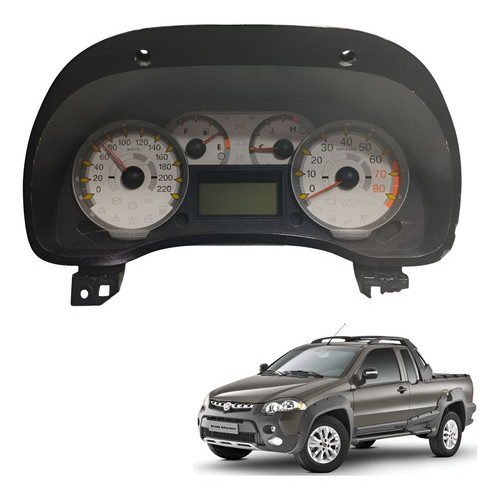 Painel Instrumentos Fiat Strada Adventure 1.8 Flex 2010 2014 Painel 1 ...