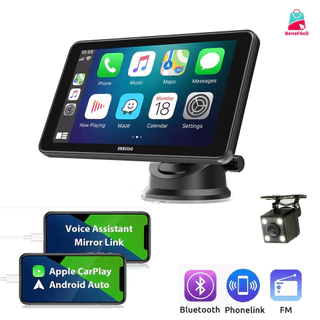 Equipamento Multimídia Rádio Carro: CarPlay Sem Fio, Android Auto, Tela Touch 7 Polegadas, Câmera Inclusa e Bluetooth em Oferta na Shopee