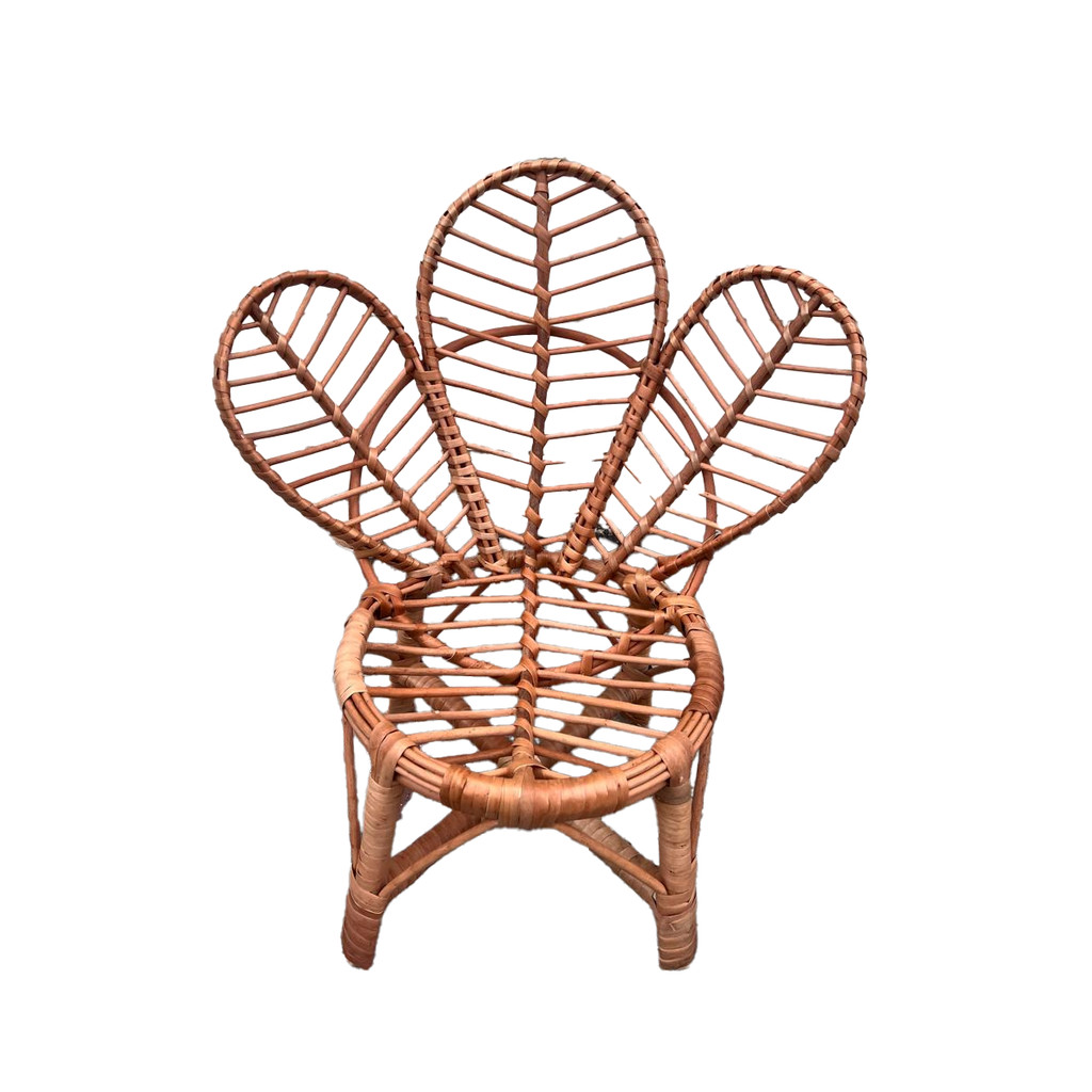 Cadeira De Vime Flor 3 Pétalas Infantil Sem Verniz Decoração | Shopee ...