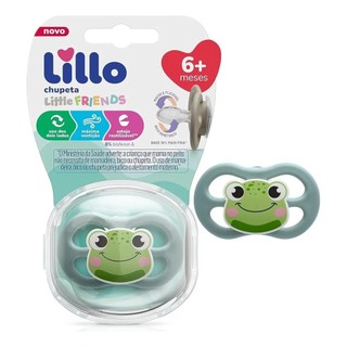 Kit 2 Chupetas Galinha Pintadinha Lillo - Dia/Noite 6+ Meses Silicone Anatômico