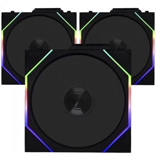 Kit Fan Com 3 Unidades Lian Li Uni Fan TL Wireless, ARGB, 120mm, Preto