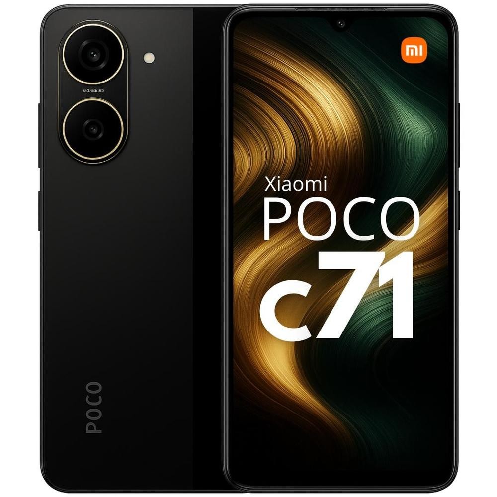 Celular POCO C71 128GB 6GB RAM Tela 120Hz Câmera 50MP Bateria