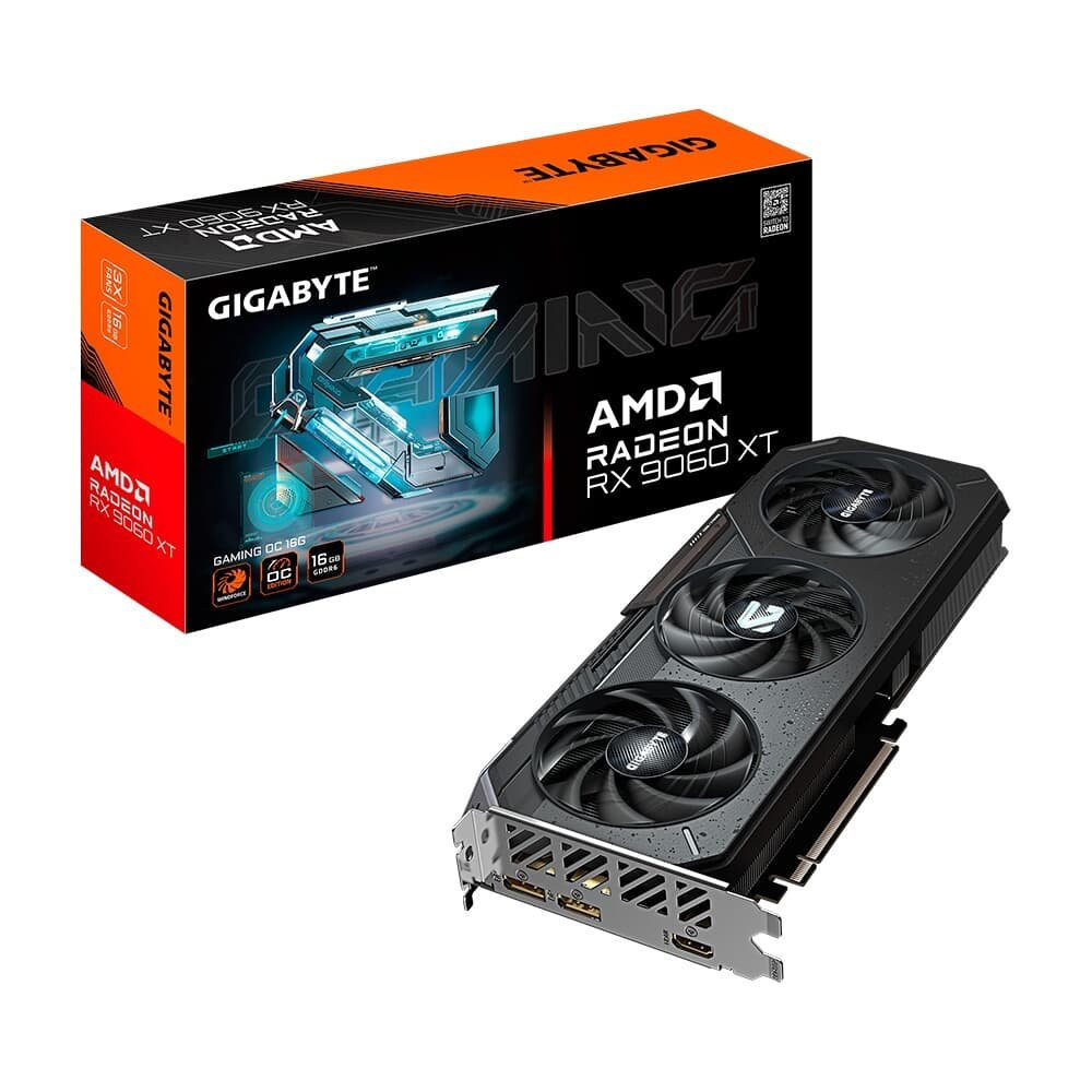 Placa De Video Gigabyte Radeon Rx9060 Xt Gaming Oc 16Gb Gddr6 128Bits