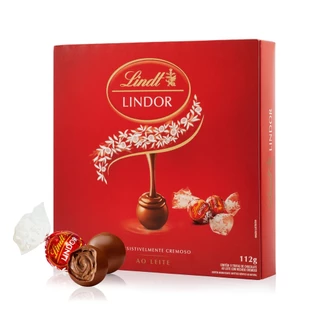 Caixa de Bombons Lindt Lindor ao Leite 112g