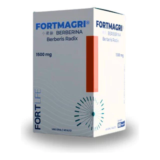 Fortmagri Berberina 1500mg C/60 Cápsulas Fortlife Sem Sabor Suplemento Alimentar em Oferta na Shopee