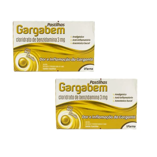 Kit 2 und Gargabem pastilha 3mg c 08 sabor Mel e limão em Oferta na Shopee