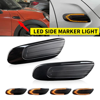 Para BMW Mini Cooper F55 F56 F57 2014-2017 LED Marcador Lateral Dinâmico Indicador De Sinal Volta Repetidor Luz Sequenci