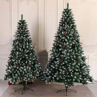 Árvore De Natal Flocada Nevada 2,40m 1450Galhos